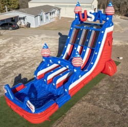 20 Foot Freedom Falls Dual Lane Water Slide